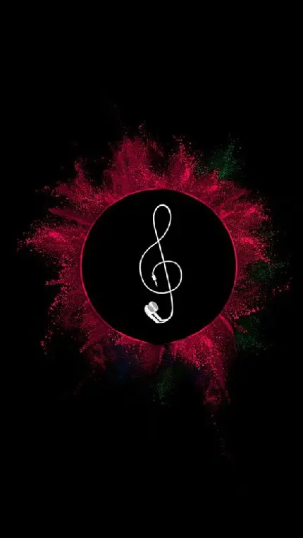 هایلایت استوری موسیقی با طراحی هنری و خلاقانه قرمز مشکی