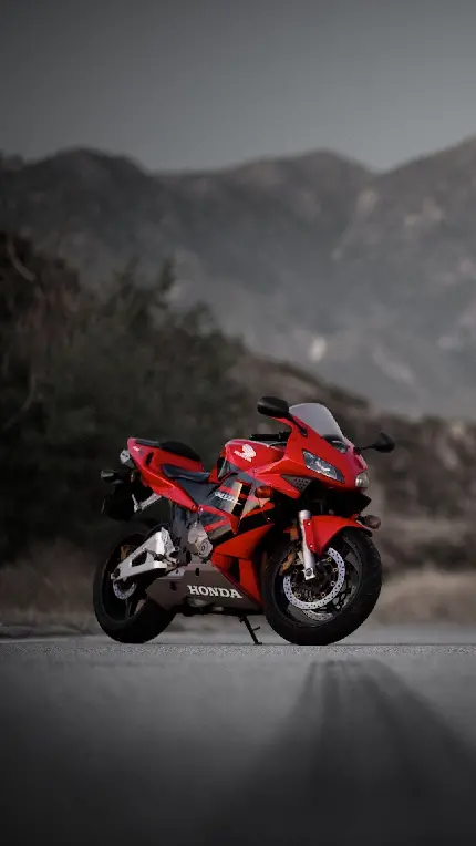 شاخ ترین بک گراند موتور سیکلت قرمز اسپرت مخصوص اینستاگرام 