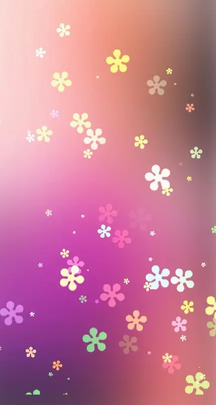 والپیپر صورتی گل گلی رنگارنگ با کیفیت مناسب Lock Screen