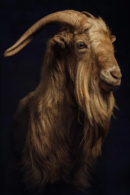 دانلود عکس بز Goat قهوه ای مسی برای پروفایل تلگرام 