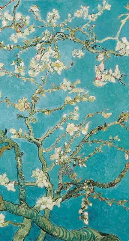 دانلود تابلوی شکوفه های بادام اثر زیبای ون گوگ