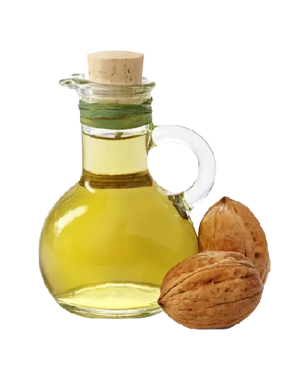 عکس روغن گردو درون ظرف شیشه ای با فرمت PNG دوربری شده 