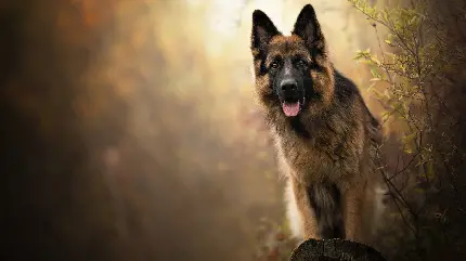عکس ژرمن شپرد German Shepherd در طبیعت با کیفیت خوب