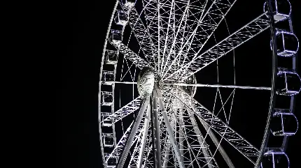 والپیپر فوق العاده قشنگ از چرخ و فلک در شب مخصوص تصویر زمینه تبلت 