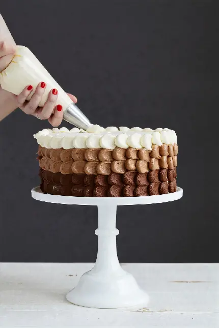 والپیپر پرطرفدار کیک بستنی با طرح خامه شکلاتی مخصوص گوشی