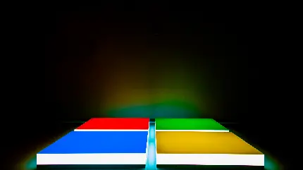 عکس زمینه شیک از مکعب های مربعی در چهار رنگ قشنگ و دیدنی
