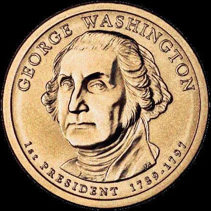 سکه طلای دلار آمریکا با عکس جورج واشنگتن با کیفیت full HD 