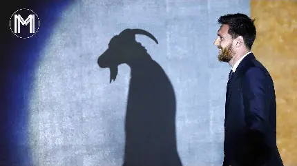 چاپ پوستر جدیدترین عکس مسی با بز Goat برای پس زمینه لپتاپ و کامپیوتر 