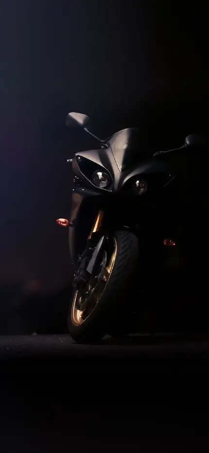 خفن ترین والپیپر موتور سیکلت اسپرت سیاه با زمینه تاریک و تیره