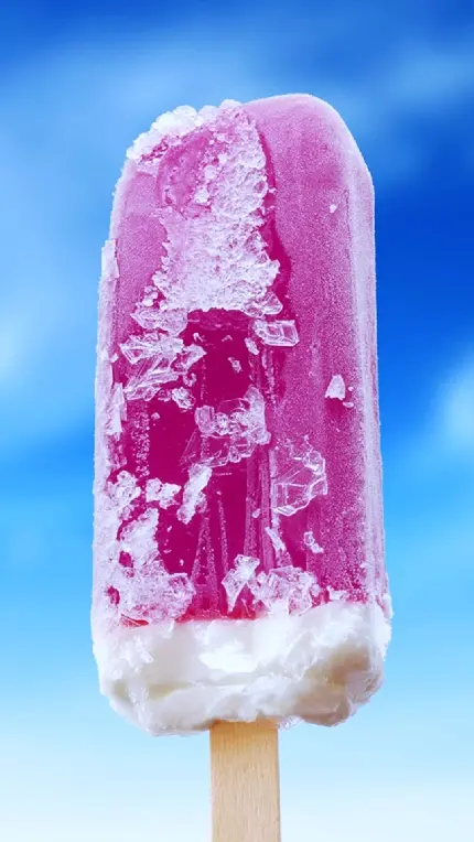 والپیپر نشاط آور بستنی با روکش یخی میوه ای برای موبایل