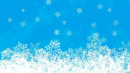 دانلود تصویر زمینه زمستانه کامپیوتر ساده برفی و یخی 