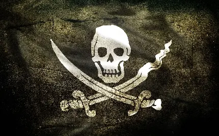 دانلود رایگان عکس پرچم شمشیر و جمجمه دزدان دریایی با کیفیت بالا 