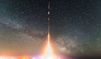 تصویر خارق العاده از آزمایش و پرتاب موشک واقعی به فضا 