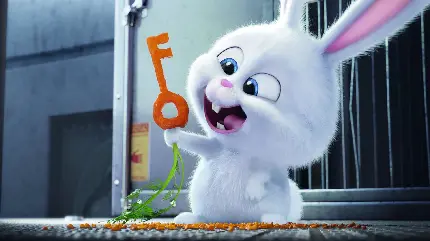 دانلود عکس خرگوش انیمیشنی خوشحال و بامزه برای زمینه دخترانه