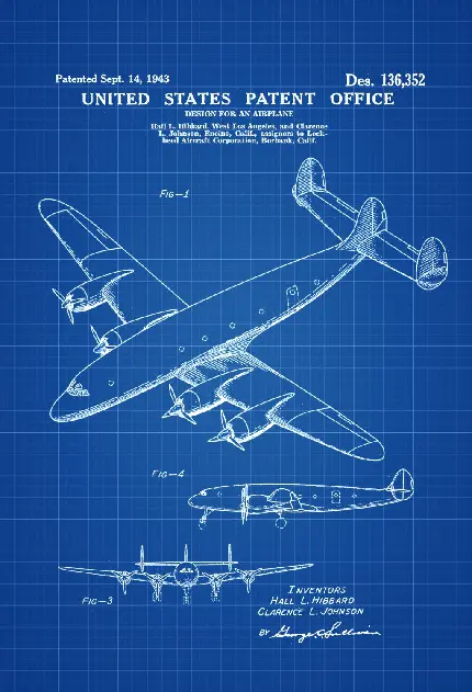 تصویر طراحی ساختار دقیق هواپیمای آمریکایی در گذشته 