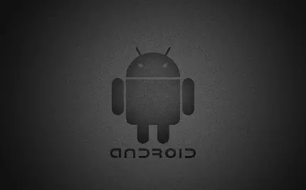 تصویر زمینه مشکی مات تبلت لنوو با لوگو سیستم عامل Android