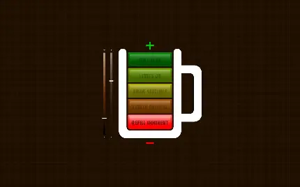 دانلود عکس پروفایل دیجیتالی ماگ قهوه درجه بندی شده مینیمال