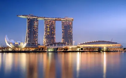 تصویر هتل مارینا بی سندز سنگاپور یک ساختمان پیشرفته