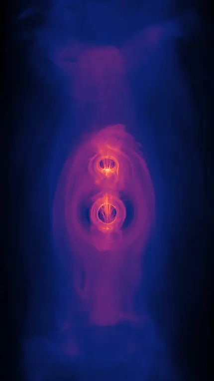 والپیپر سیاه چاله Black Hole برای گوشی آیفون و سامسونگ