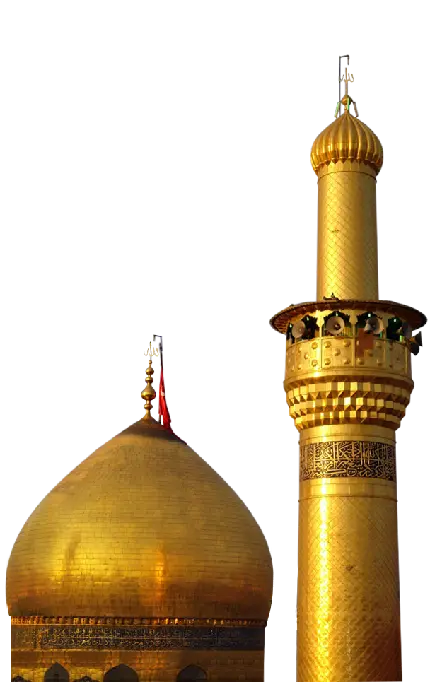 عکس png محرمی از گنبد تابان و درخشان امام حسین با کیفیت عالی