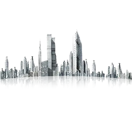 چاپ پوستر دانلود رایگان و با کیفیت عکس پی ان جی PNG شهر بزرگ با بکگراند سفید 