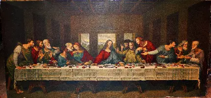 شام آخر اثر هنری لئوناردو داوینچی نشانگر صحنه‌هایی از شام آخر روزهای پایانی عمر مسیح
