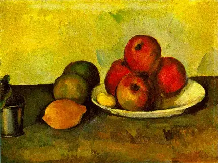 تصویر نقتشی ظرف پر از میوه از یوهانس فرمیر نقاش هلندی 