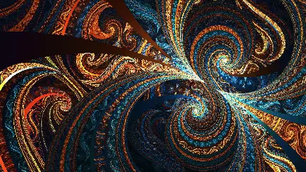تصویر full HD فراکتال fractal جالب ترین هنر دیدنی در رشته ریاضی 