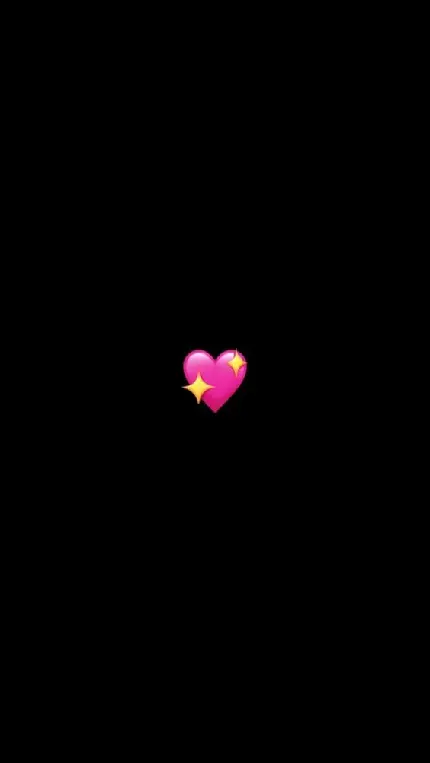 دانلود عکس ایموجی قلب صورتی درخشان برای کاور هایلایت
