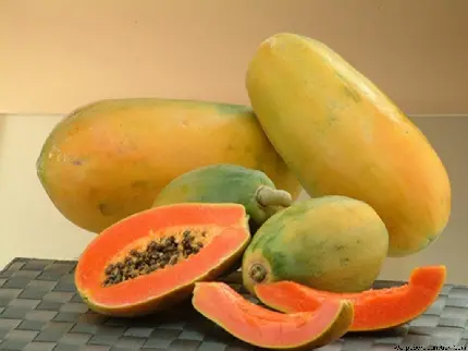 دانلود تصویر میوه های پاپایا شیرین لذیذ با کیفیت فوق العاده