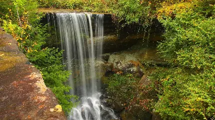تصویر بسیار زیبا از آبشار با کیفیت فول اچ دی و رایگان 