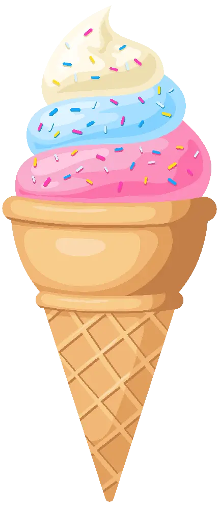 دانلود عکس بستنی قیفی چند اسکوپی با اسمارتیز و شکلات 