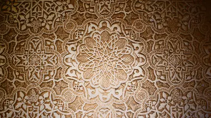 عکس زیبا از کنده کاری های چوبی در معماری اسلامی