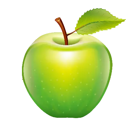 تصویر دوربری شده سیب سبز تازه و خوشبو با کیفیت hd