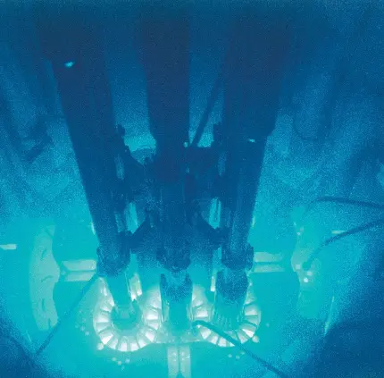 عکس فضای داخل راکتور هسته ای برای محققان علمی هسته ای