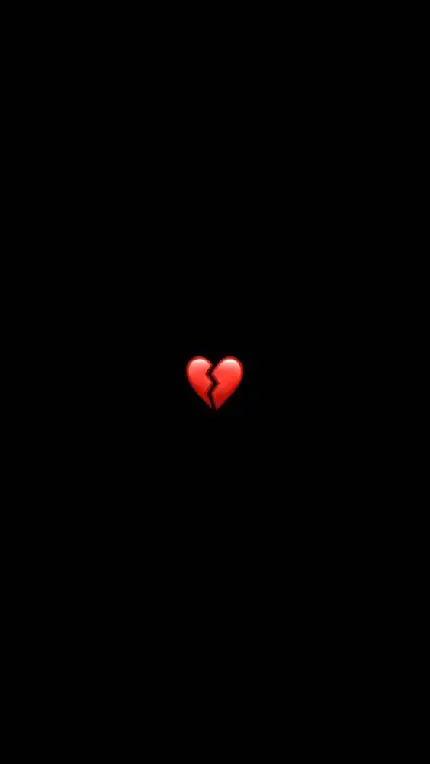 استوری هایلایت ایموجی emoji قلب قرمز شکسته با وایب تنهایی