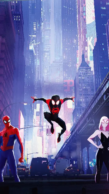 بک گراند کارتونی مرد عنکبوتی Into the Spider Verse