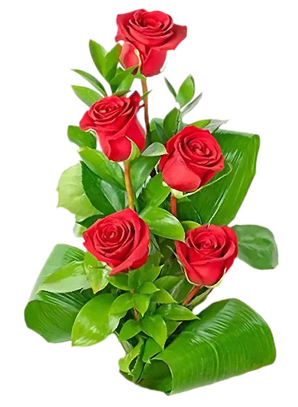 تصویر پی ان جی دسته گل رز قرمز مناسب استفاده در پیکس آرت