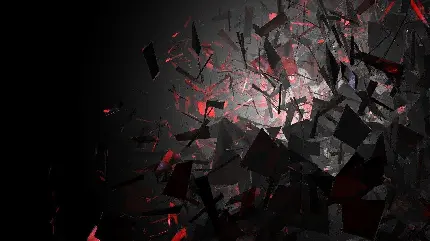 قرمز و مشکی انتزاعی دارک سه بعدی هنر دیجیتال