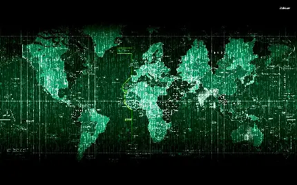 عکس از نقشه کره زمین برای پس زمینه دیجیتالی دسکتاپ لپ تاپ 