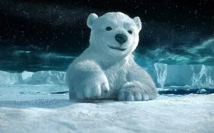 عکس هنری و کارتونی سینمایی خرس قطبی برای علاقمندان به انیمیشن