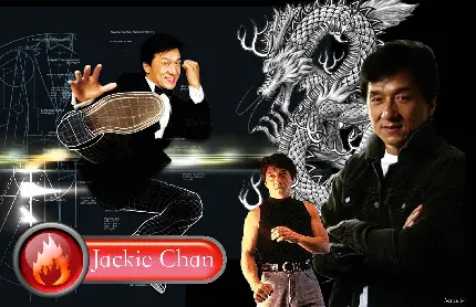 بکگراند جکی چان در فیلم استاد مست فیلمی با ترکیبی از تکنیک‌های کاریاتوریستی