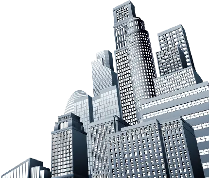 چاپ پوستر تصویر واقعی از ساختمان های بلند با فرمت PNG پی ان جی 