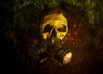 دانلود جدیدترین عکس ماسک شیمیایی ترسناک مخصوص محیط دسکتاپ