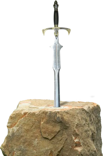  فایل png بسیار جالب از شمشیر بسیار تیز در سنگ با کیفیت دیدنی