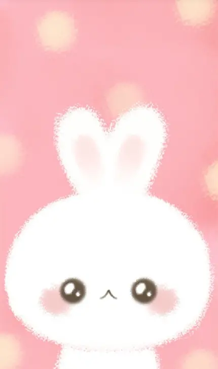 والپیپر خرگوش کارتونی خجالتی مناسب تصویر زمینه آیفون