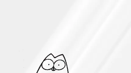 تصویر زمینه نقره ای فانتزی گربه با چشمان متعجب برای لپ تاپ