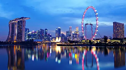 بک گراند چرخ و فلک بزرگ و دیدنی در کشور توسعه یافته سنگاپور 