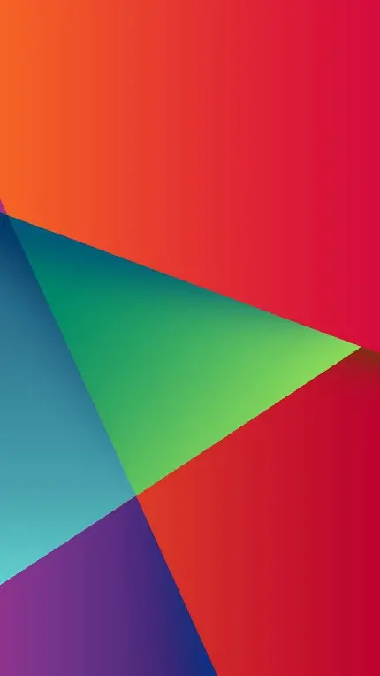 تصویرزمینه منحصر به فرد مثلث های رنگارنگ برای بک گراند گوشی
