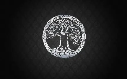 عکس پروفایل درخت زندگی بصورت نمادین با پس زمینه مشکی
